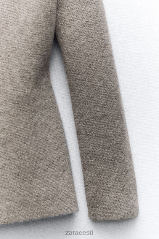 Zara peplumivillane kootud bleiser naised hall Riietus 42F0H164