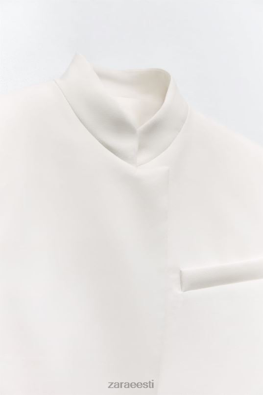 Zara saagi bleiser naised austri valge Riietus 42F0H163
