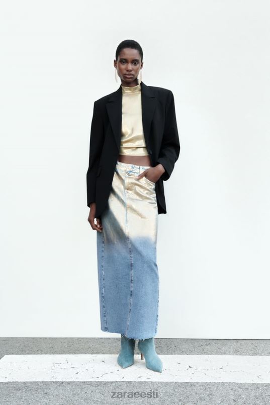 Zara sirge lõikega bleiser naised must Riietus 42F0H159