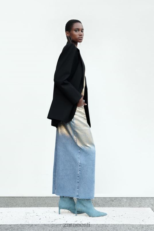 Zara sirge lõikega bleiser naised must Riietus 42F0H159