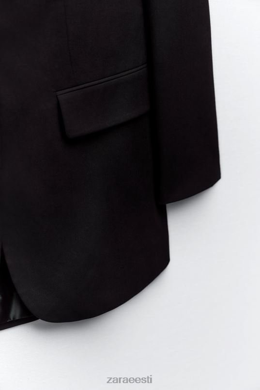 Zara sirge lõikega bleiser naised must Riietus 42F0H159