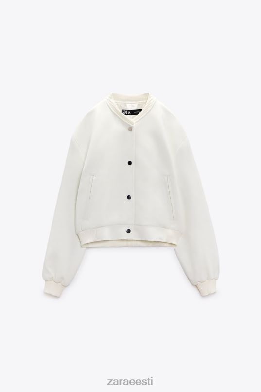 Zara kärbitud pommitaja naised ekru Riietus 42F0H137