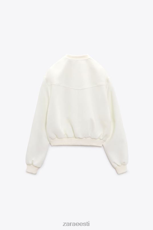 Zara kärbitud pommitaja naised ekru Riietus 42F0H137