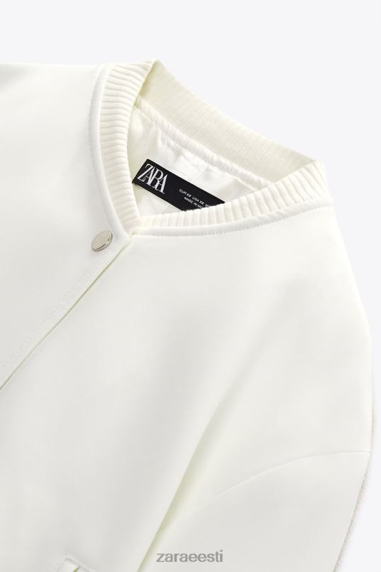 Zara kärbitud pommitaja naised ekru Riietus 42F0H137