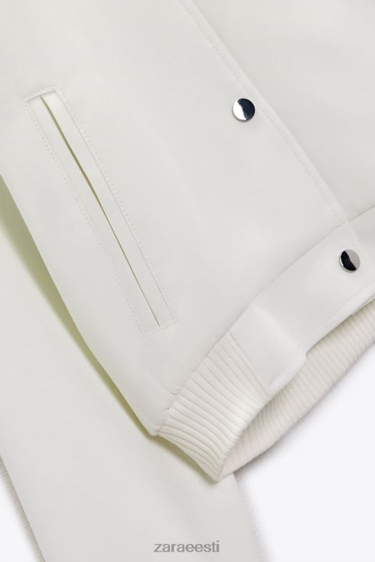 Zara kärbitud pommitaja naised ekru Riietus 42F0H137