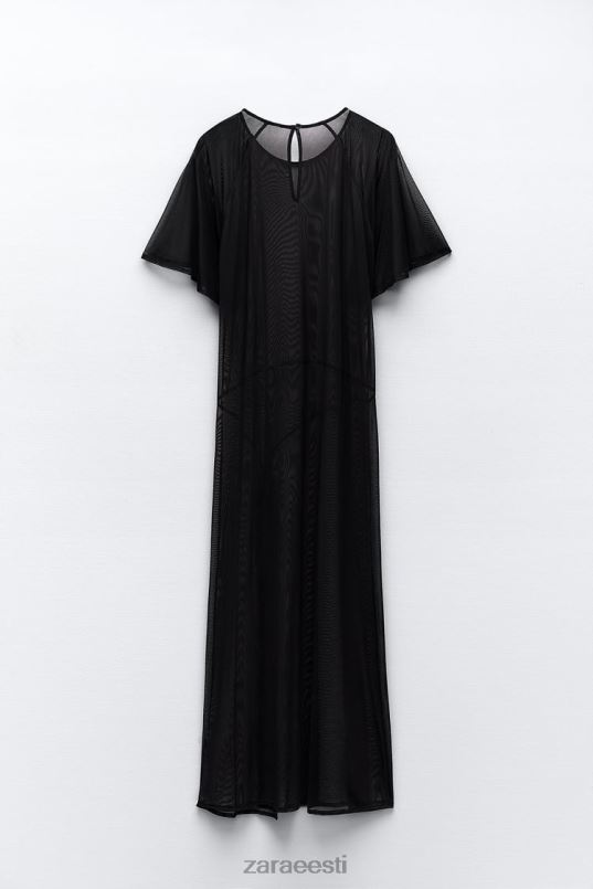 Zara keebivarrukatega tüllkleit naised must Riietus 42F0H118