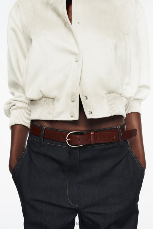 Zara kunstnahast bomber jope naised ekru Riietus 42F0H36