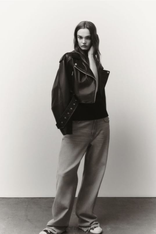 Zara kunstnahast jakk naised must Riietus 42F0H48