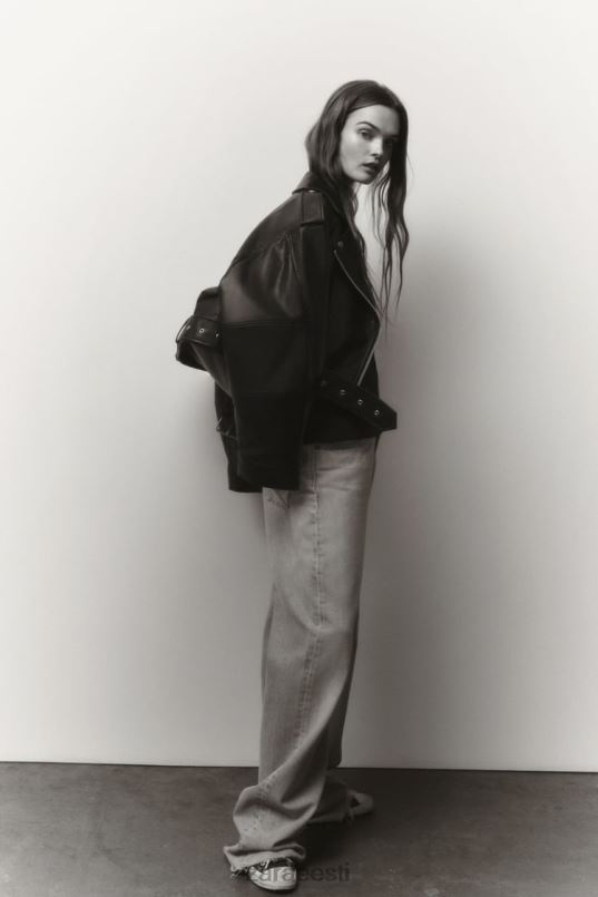 Zara kunstnahast jakk naised must Riietus 42F0H48