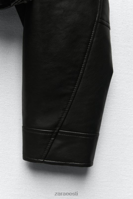 Zara kunstnahast jakk naised must Riietus 42F0H48