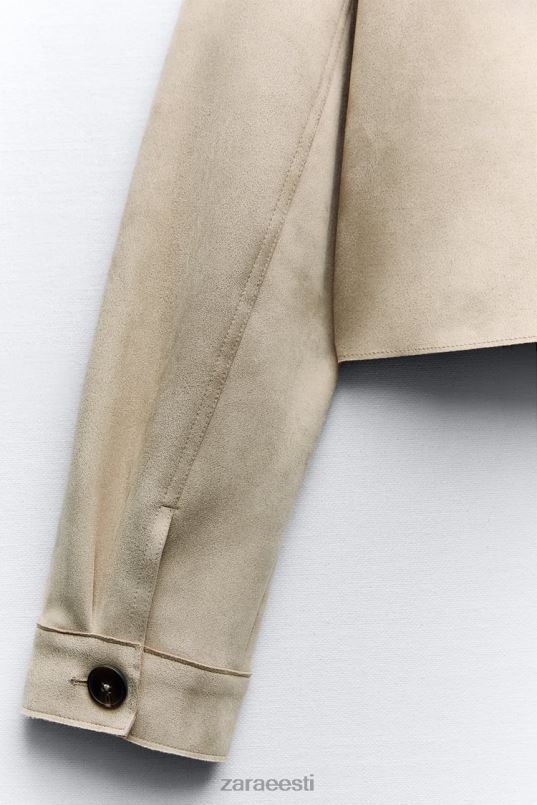 Zara kunstnahast lühike jope naised naarits Riietus 42F0H75