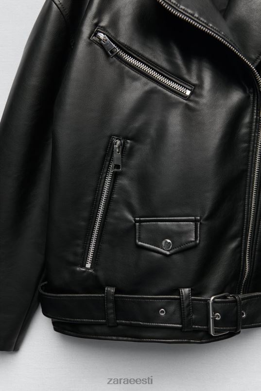 Zara kunstnahast ülisuur jope naised must Riietus 42F0H32