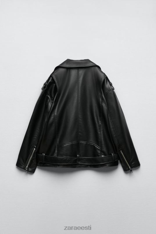 Zara kunstnahast ülisuur jope naised must Riietus 42F0H32