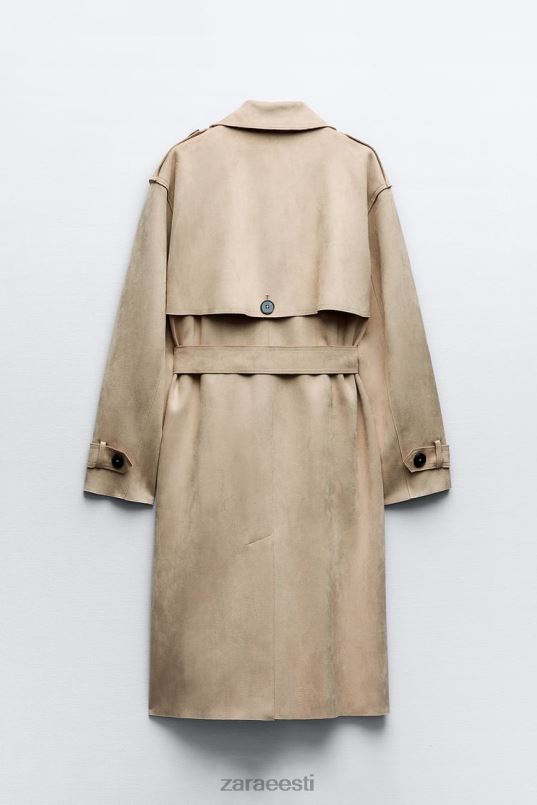 Zara kunstnahast pealislakk naised taupe pruun Riietus 42F0H83