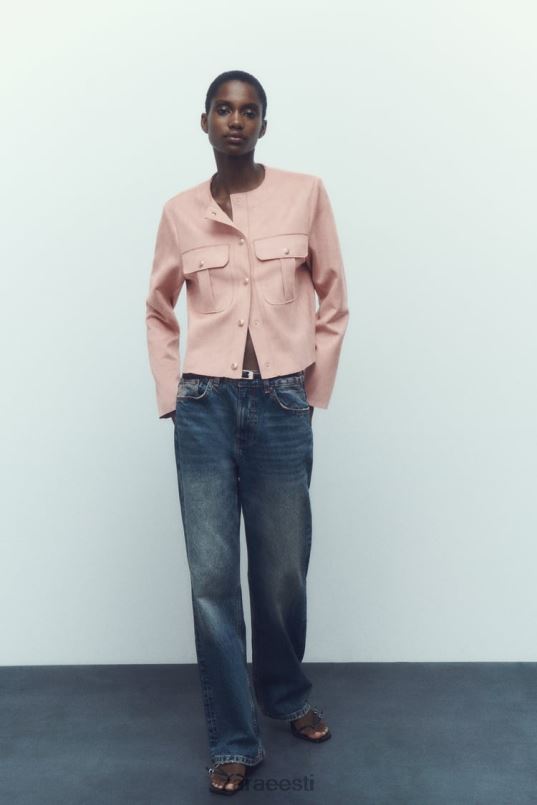 Zara kunstnahast pealissärk naised roosa Riietus 42F0H117