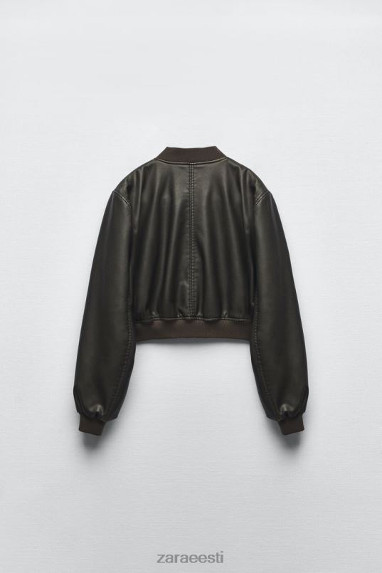 Zara kunstnahast pommitaja naised must Riietus 42F0H26