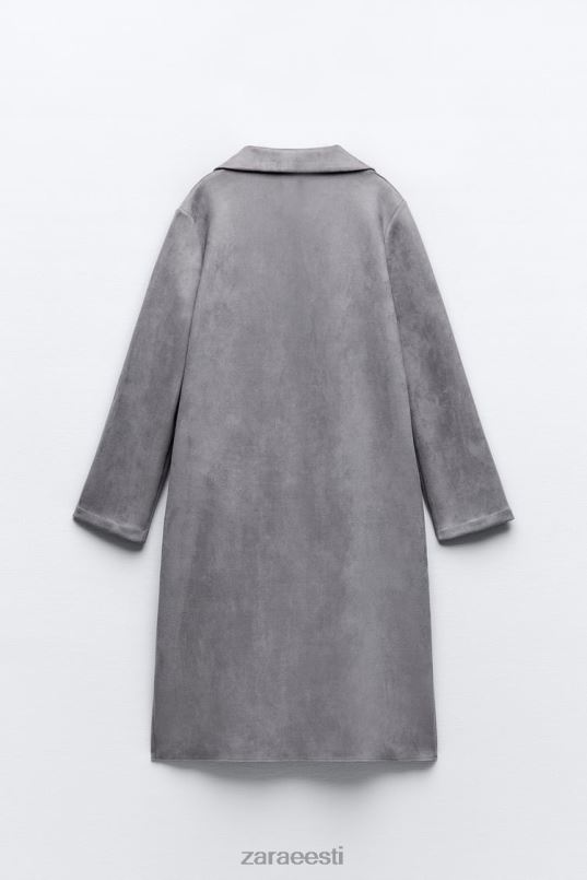Zara kunstseemisnahast mantel naised hallikas Riietus 42F0H65