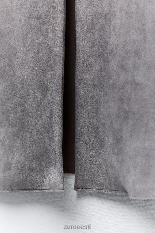 Zara kunstseemisnahast mantel naised hallikas Riietus 42F0H65