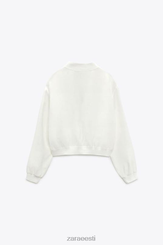 Zara lendav bomber jope naised austri valge Riietus 42F0H130