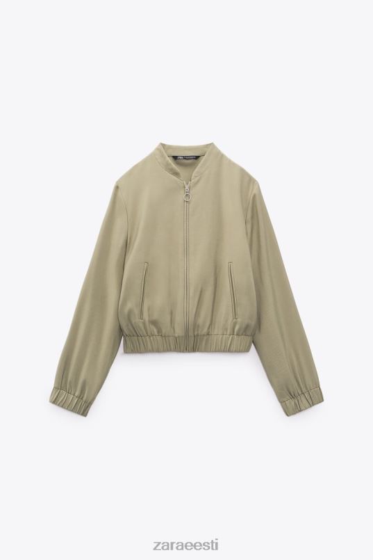 Zara lendav bomber jope naised khaki Riietus 42F0H106