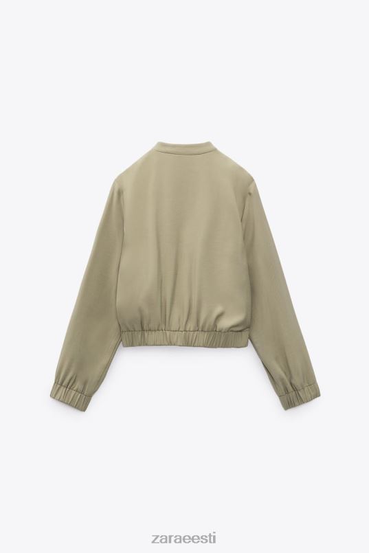 Zara lendav bomber jope naised khaki Riietus 42F0H106