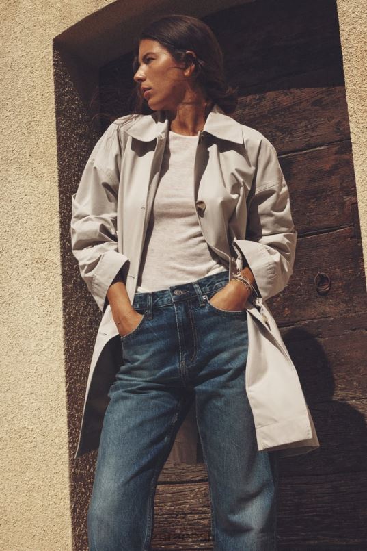 Zara ülisuur taskutega kraav naised liiv Riietus 42F0H131