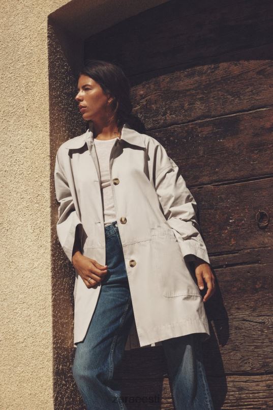 Zara ülisuur taskutega kraav naised liiv Riietus 42F0H131