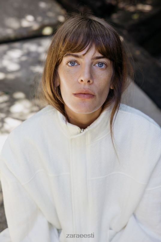 Zara ülisuur tepitud bomber naised ekru Riietus 42F0H54