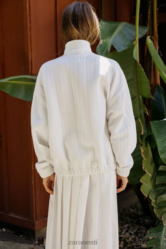 Zara ülisuur tepitud bomber naised ekru Riietus 42F0H54