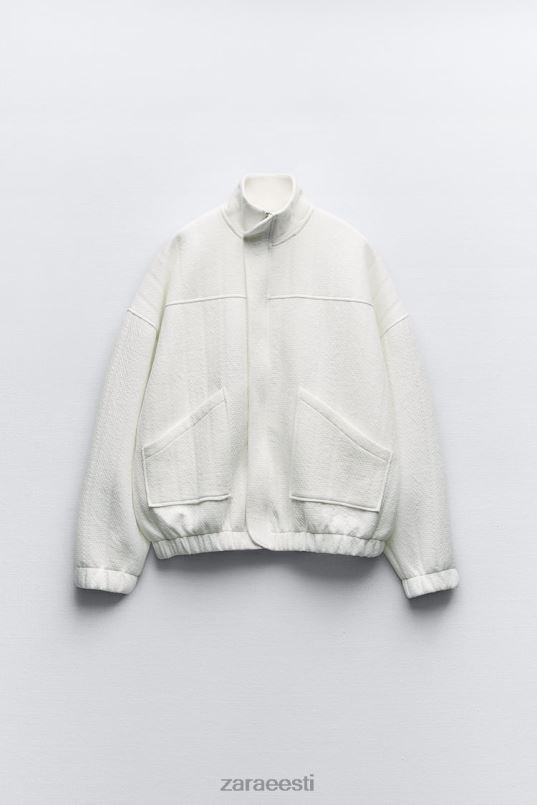 Zara ülisuur tepitud bomber naised ekru Riietus 42F0H54