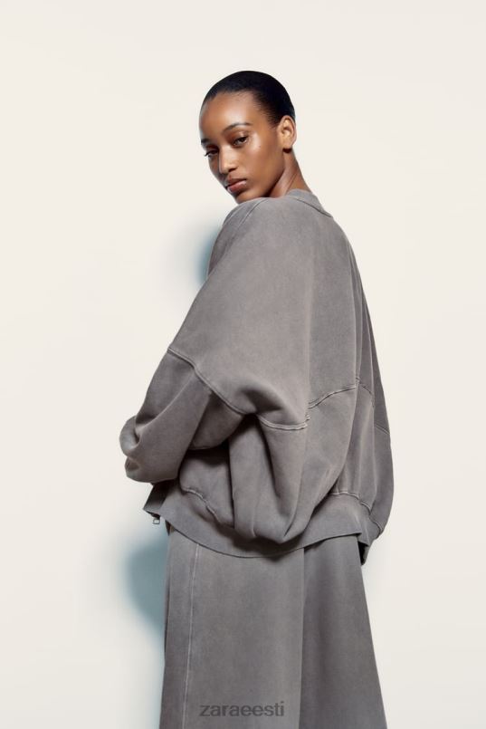 Zara lukuga bomber dressipluus naised sinine hall Riietus 42F0H25