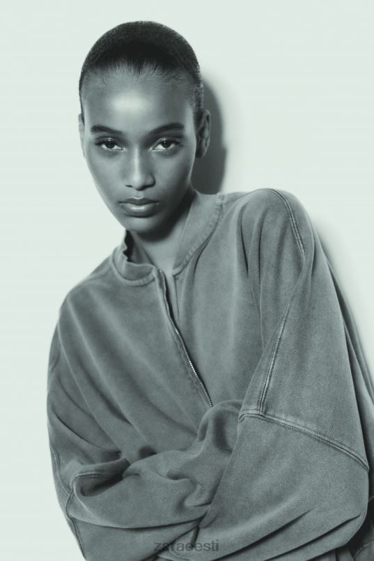 Zara lukuga bomber dressipluus naised sinine hall Riietus 42F0H25