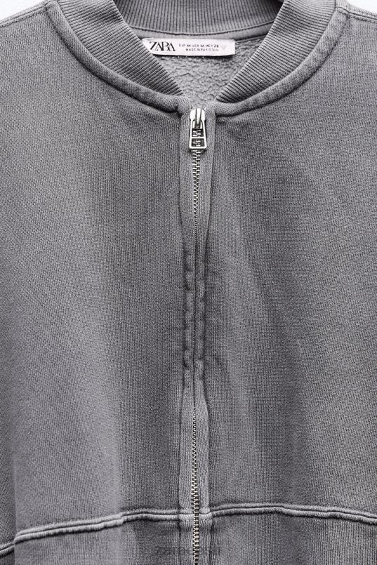 Zara lukuga bomber dressipluus naised sinine hall Riietus 42F0H25