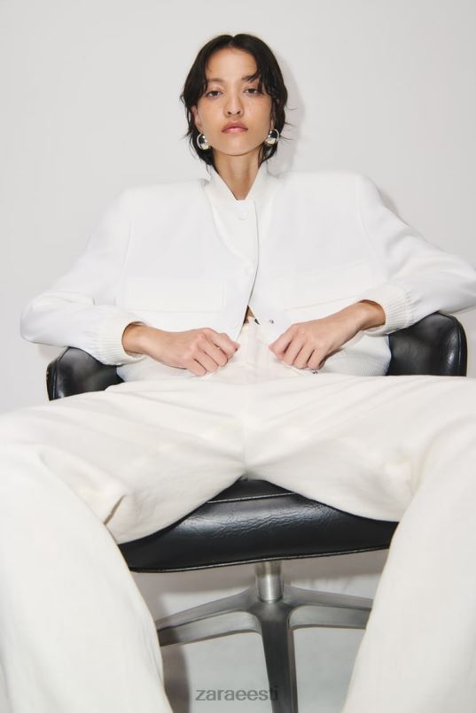 Zara maxi taskupommitaja naised ekru Riietus 42F0H127