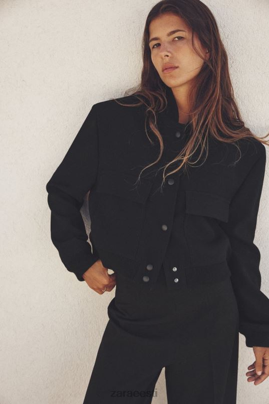 Zara maxi taskupommitaja naised must Riietus 42F0H19