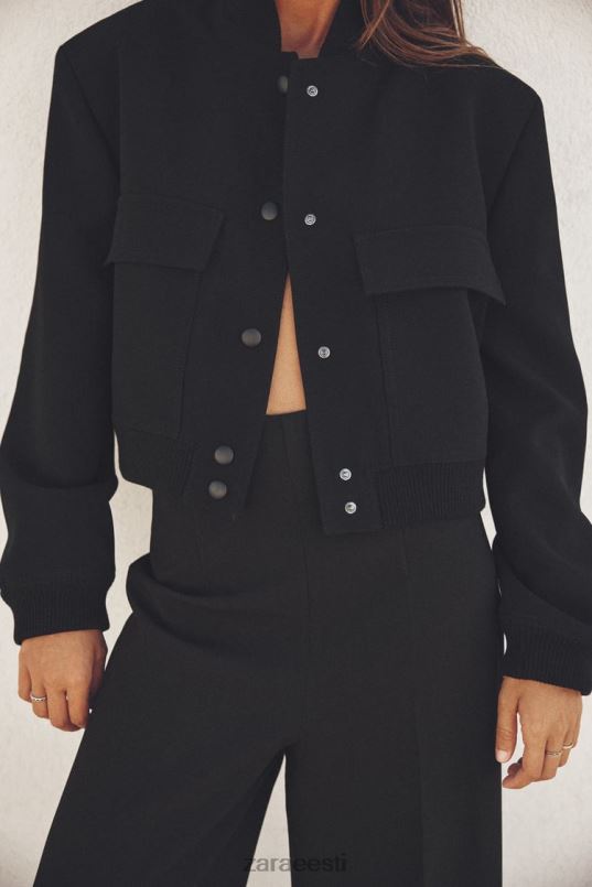 Zara maxi taskupommitaja naised must Riietus 42F0H19