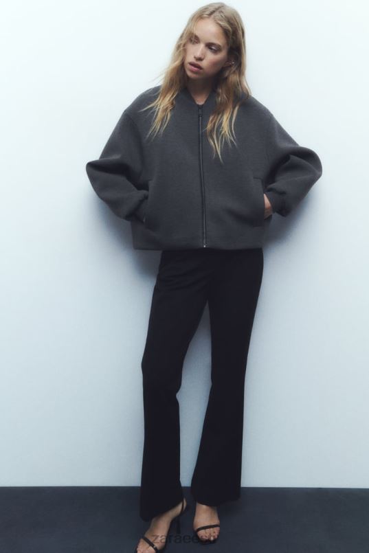 Zara neopreenefektiga bomber jope naised tumehall Riietus 42F0H49