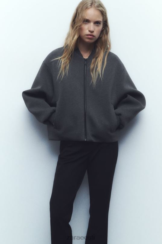 Zara neopreenefektiga bomber jope naised tumehall Riietus 42F0H49