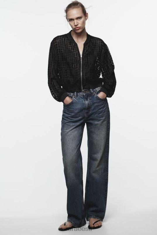 Zara organza pommitaja naised must Riietus 42F0H92