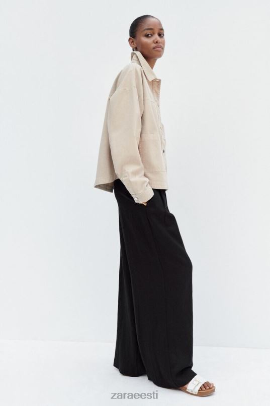 Zara patch tasku jope naised liiv Riietus 42F0H67