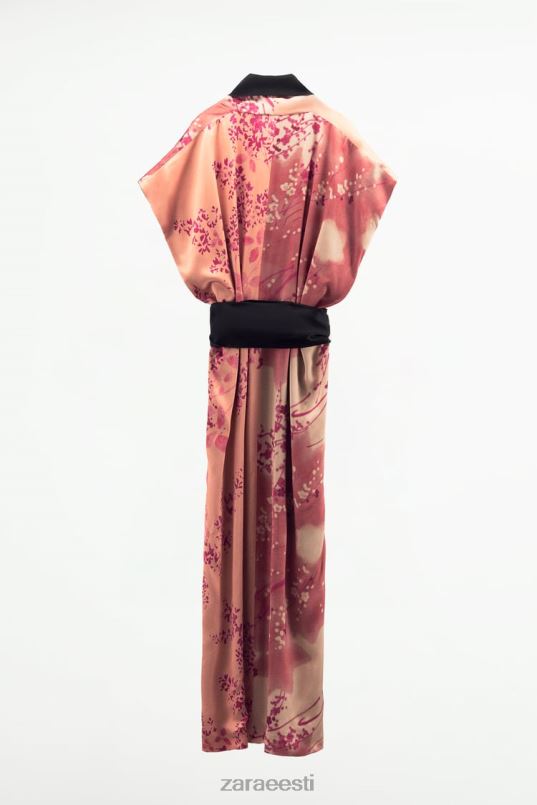 Zara pika trükiga kimono naised roosa Riietus 42F0H105