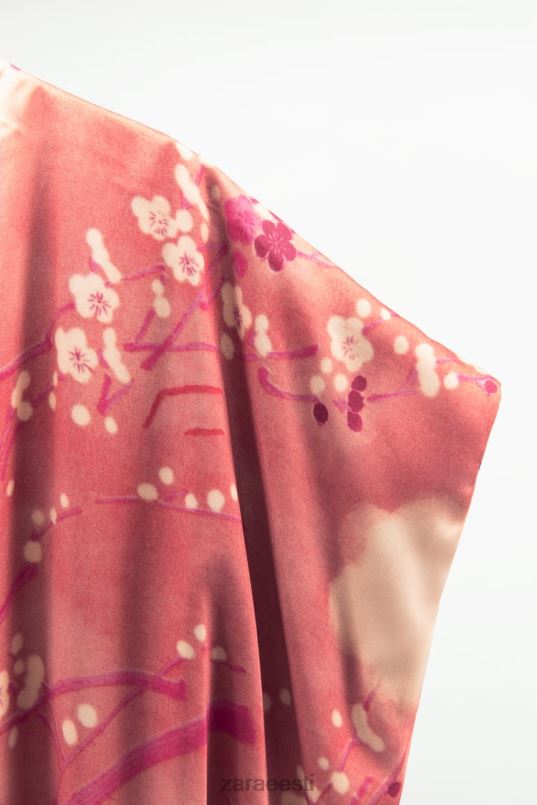 Zara pika trükiga kimono naised roosa Riietus 42F0H105