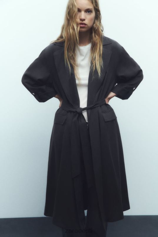 Zara pikk vedel trentšmantel naised hall Riietus 42F0H74