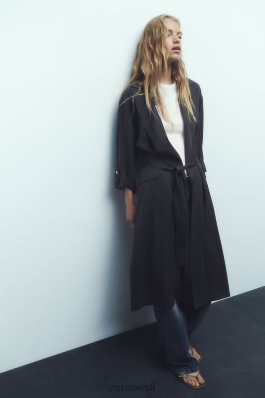 Zara pikk vedel trentšmantel naised hall Riietus 42F0H74