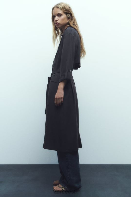 Zara pikk vedel trentšmantel naised hall Riietus 42F0H74