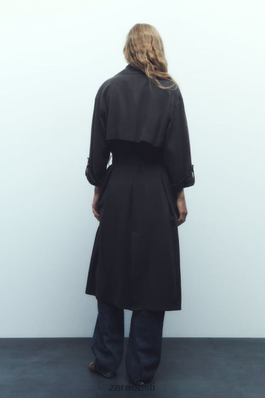 Zara pikk vedel trentšmantel naised hall Riietus 42F0H74