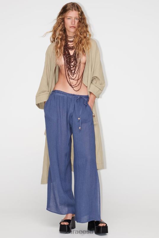 Zara pitsist sisetükiga kimono naised khaki Riietus 42F0H134