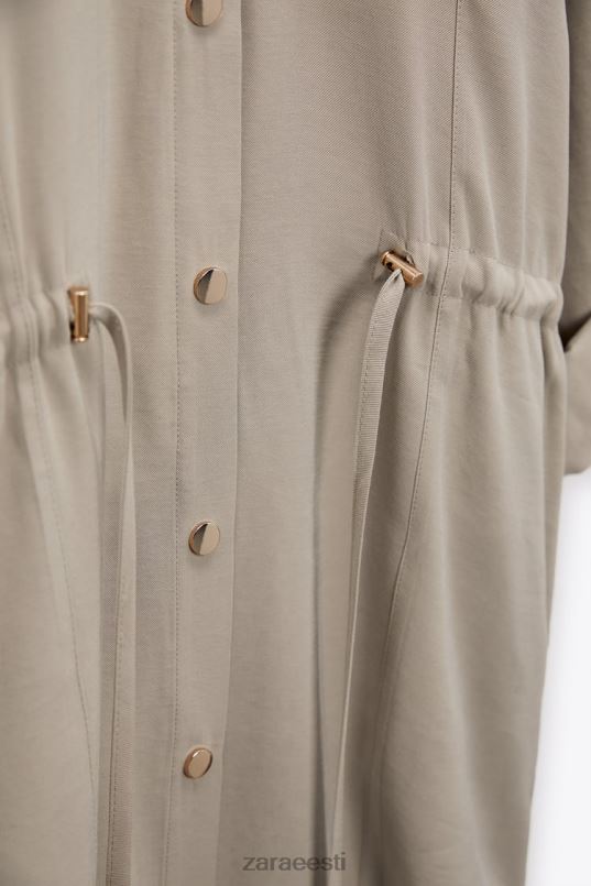 Zara reguleeritava vöökohaga särk naised liiv Riietus 42F0H100