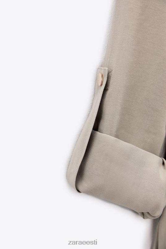 Zara reguleeritava vöökohaga särk naised liiv Riietus 42F0H100