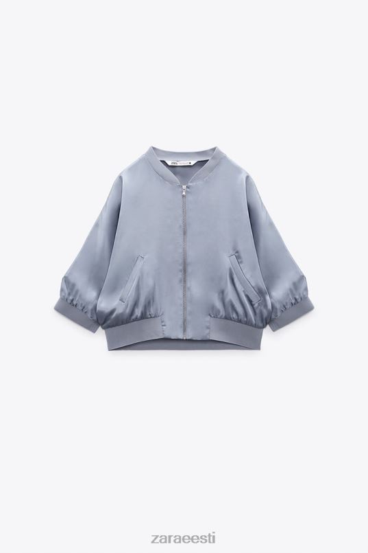 Zara satiinefektiga põllupommitaja naised sinine Riietus 42F0H122